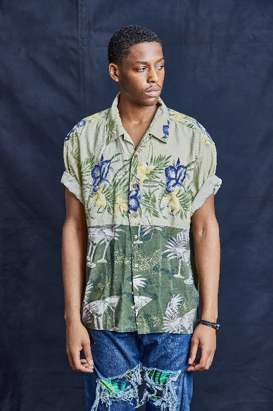 Practical Clothing 50/50 Hawaiian Shirt- Martini