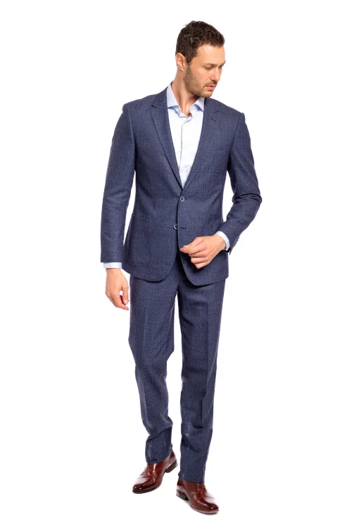 Trendy Outerwear Slim Fit Blue Ziggy Two Piece Suit GB-GUA-3