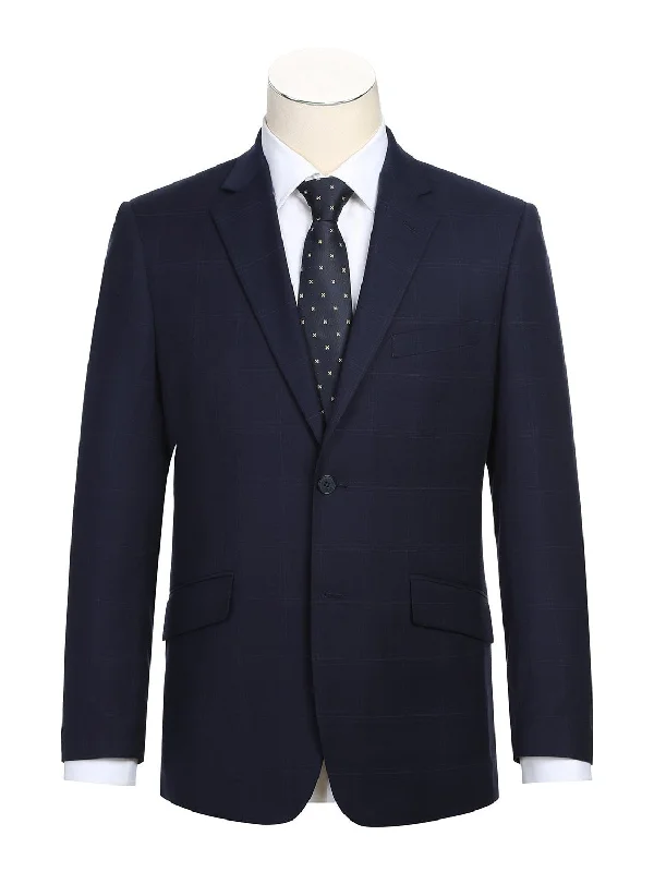 Urban Comfort Men's Slim Fit Checked Suits