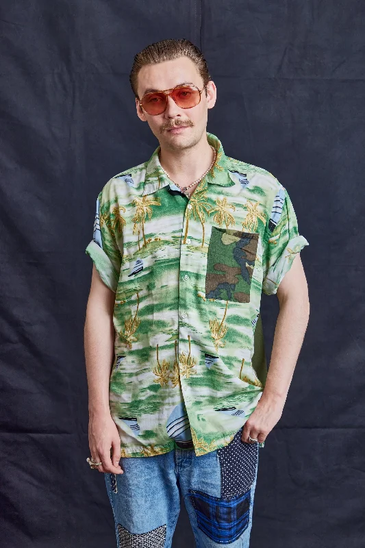 All-Day Wear Woodland Pocket Hawaiian Shirt